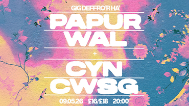 Poster Gig Deffro'r Ha - Papur Wak + Cyn Cwsg